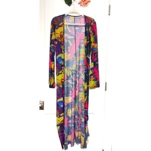 Boutique mesh cover up kimono